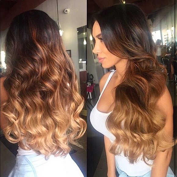 Chocolate Delight 22” Ombré Remy Hair Extensions🤎 - Picture 1 of 9